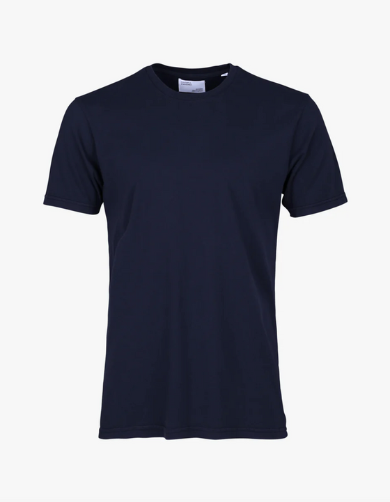 CLASSIC ORGANIC CREW NECK T-SHIRT NAVY BLUE