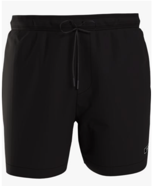 MID LENGTH DRAWSTRING SWIM SHORTS BLACK 0812