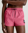 CRINKLE NYLON ‘RUNNER’ SWIM SHORTS PINK FLASH