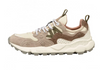 YAMANO 3 MIXED SUEDE/NYLON SNEAKER - OFF WHITE / BEIGE