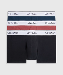  3 PACK MODERN COTTON TRUNK - NAVY/BLUSH/GRAPHITE (DYS)