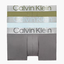  3 PACK STEEL COTTON LOW RISE TRUNK - NAPA/PALESTBLUE/GREYSKY (6HA)