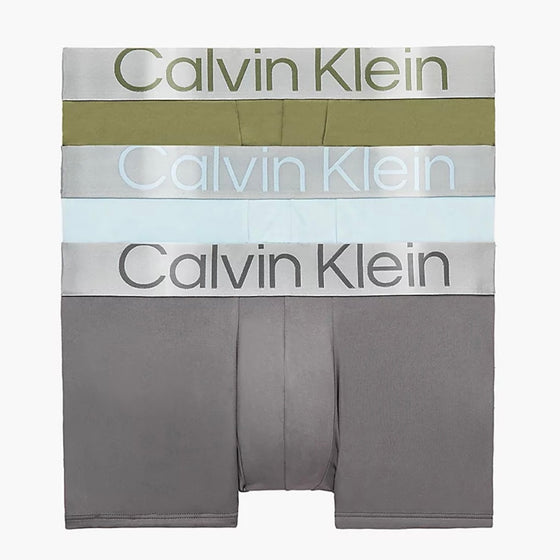 3 PACK STEEL COTTON LOW RISE TRUNK - NAPA/PALESTBLUE/GREYSKY (6HA)