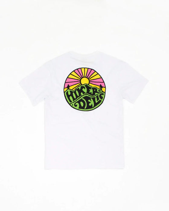 HIKERDELIC ORIGINAL LOGO SS T-SHIRT WHITE