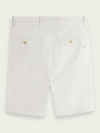 STUART GARMENT DYED PIMA CHINO SHORTS WHITE