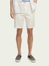 STUART GARMENT DYED PIMA CHINO SHORTS WHITE